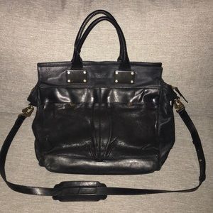 Women’s Black Leather Rag & Bone Large Pilot Purse